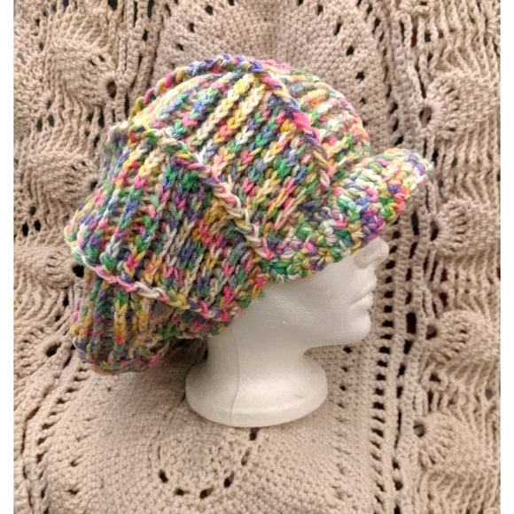 Funky Unisex Large Crochet Hat Size Large - Picture 5 of 7